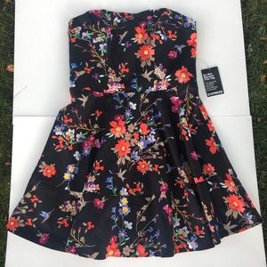 NWT Express Floral Strapless Dress